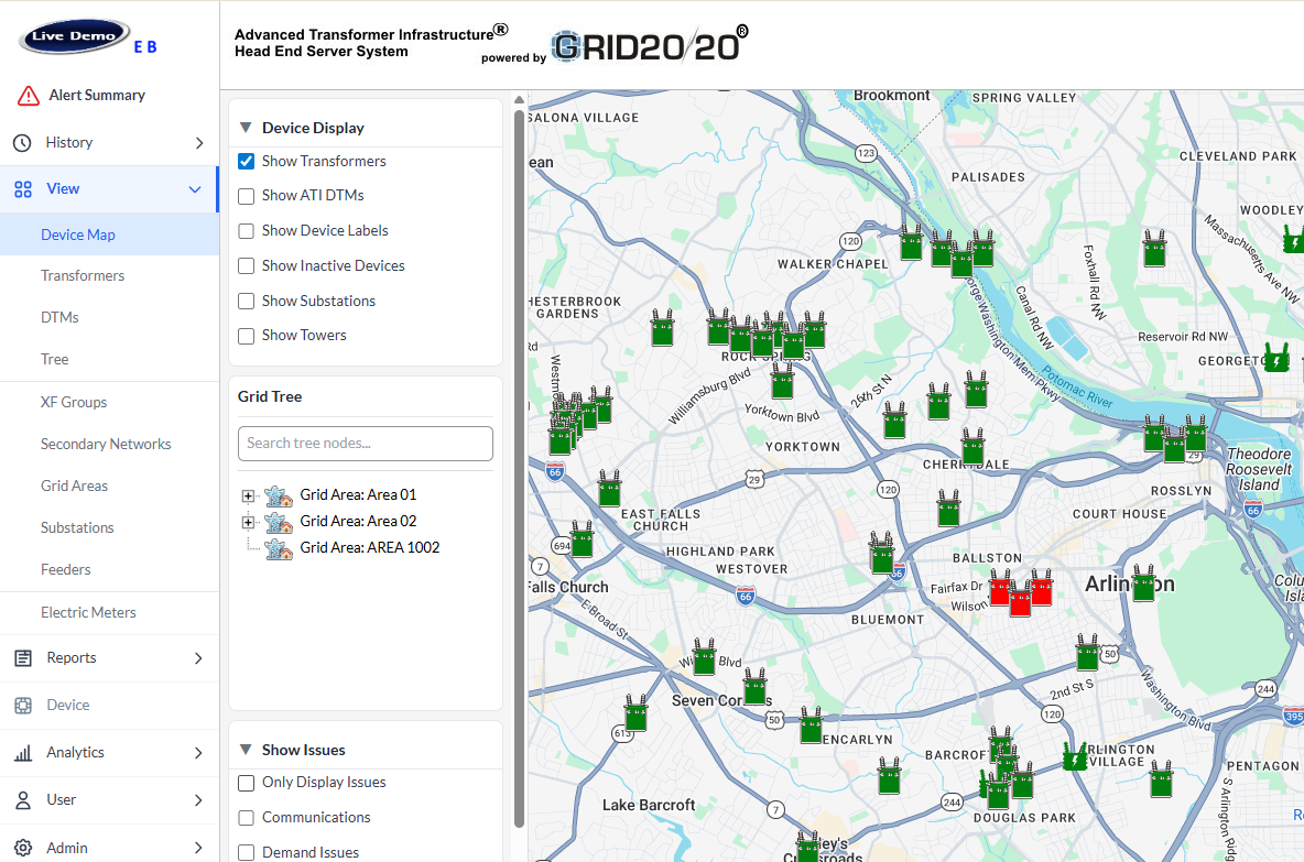Screenshot of New HESS interface